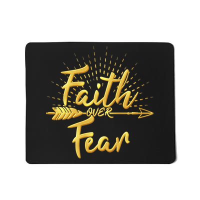 Faith Over Fear Gold Limited Edition Mousepad