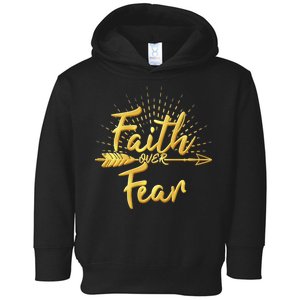 Faith Over Fear Gold Limited Edition Toddler Hoodie