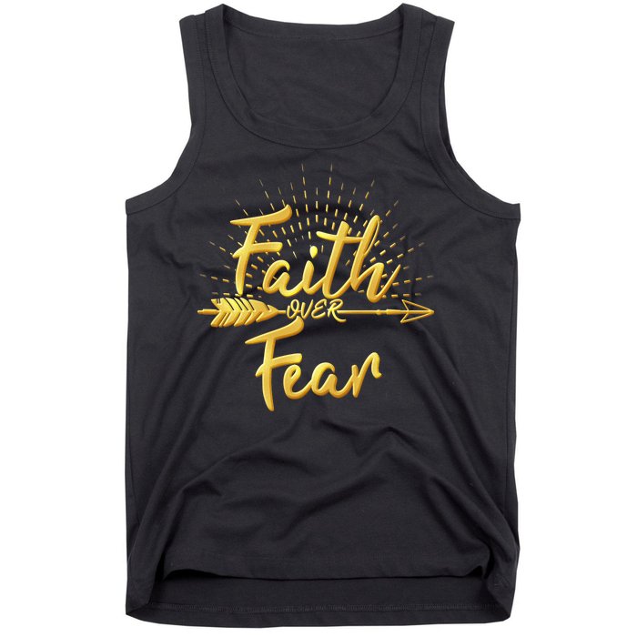 Faith Over Fear Gold Limited Edition Tank Top