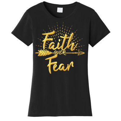 Faith Over Fear Gold Limited Edition Women's T-Shirt