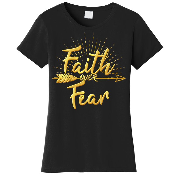 Faith Over Fear Gold Limited Edition Women's T-Shirt