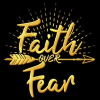 Faith Over Fear Gold Limited Edition Kids Hoodie