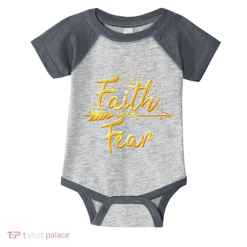 Faith Over Fear Gold Limited Edition Infant Baby Jersey Bodysuit