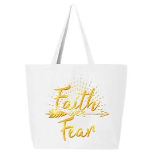 Faith Over Fear Gold Limited Edition 25L Jumbo Tote