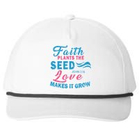 Faith Plants The Seed Love Makes It Grow John 3:16 Snapback Five-Panel Rope Hat