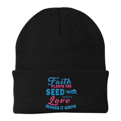 Faith Plants The Seed Love Makes It Grow John 3:16 Beanie