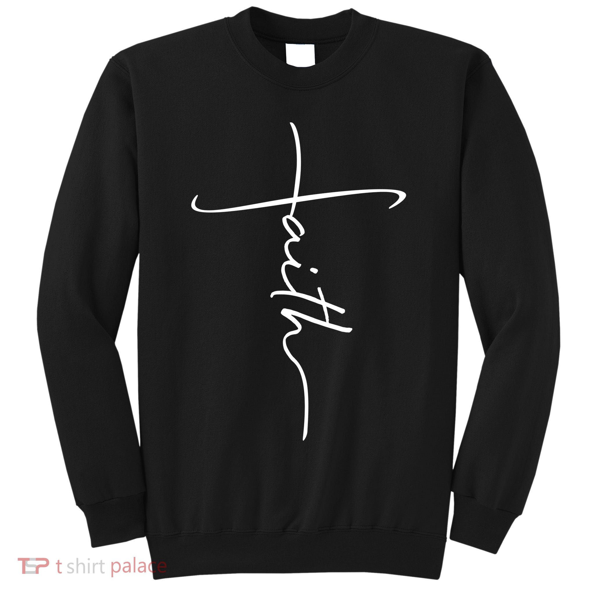 Faith Simple Script Logo Tall Sweatshirt