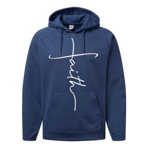 Faith Simple Script Logo Performance Fleece Hoodie