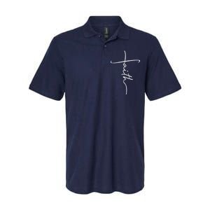 Faith Simple Script Logo Softstyle Adult Sport Polo