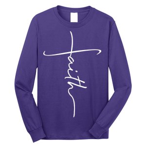 Faith Simple Script Logo Long Sleeve Shirt