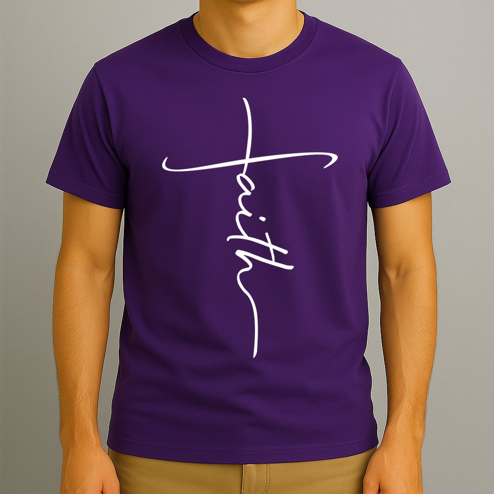 Faith Simple Script Logo T-Shirt