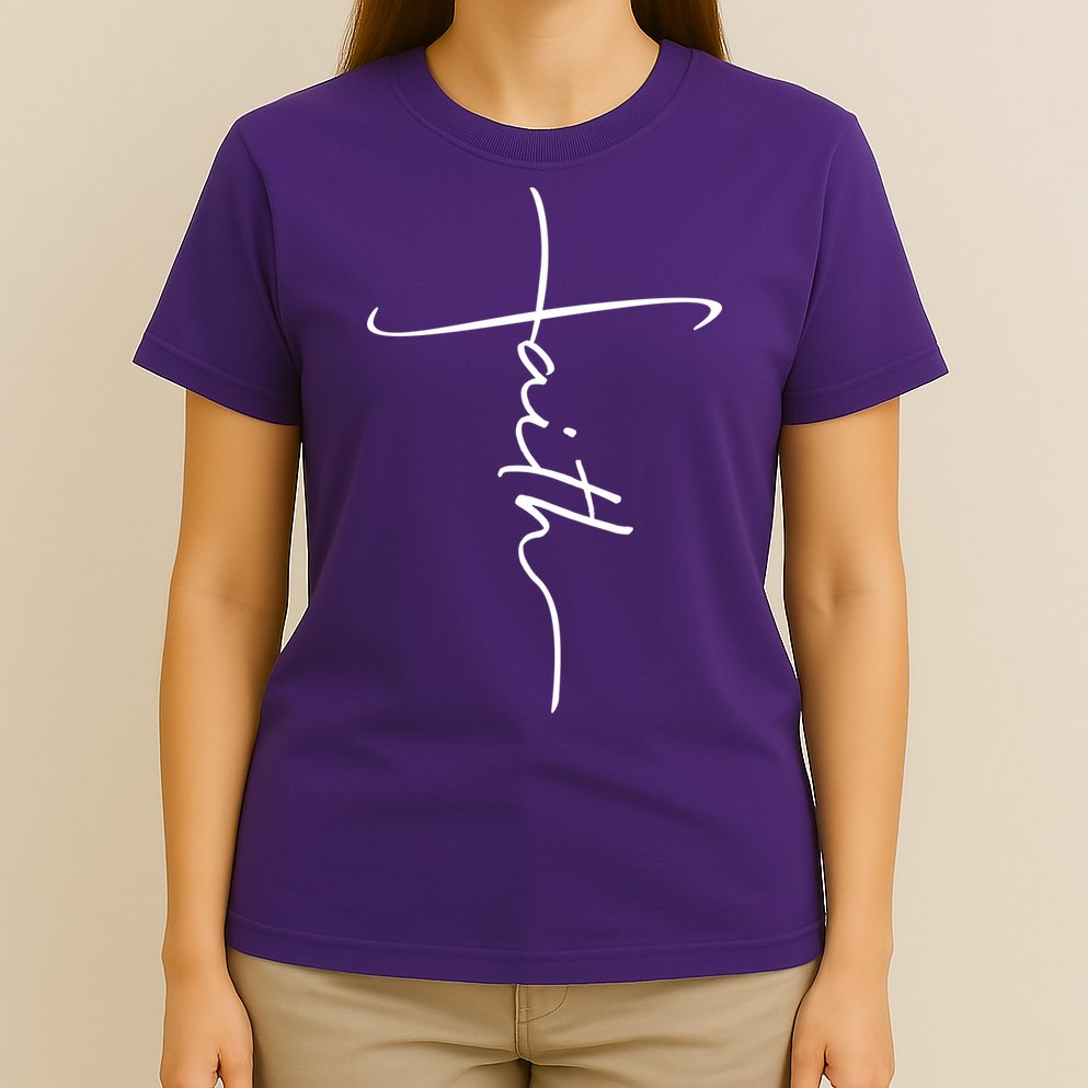 Faith Simple Script Logo T-Shirt