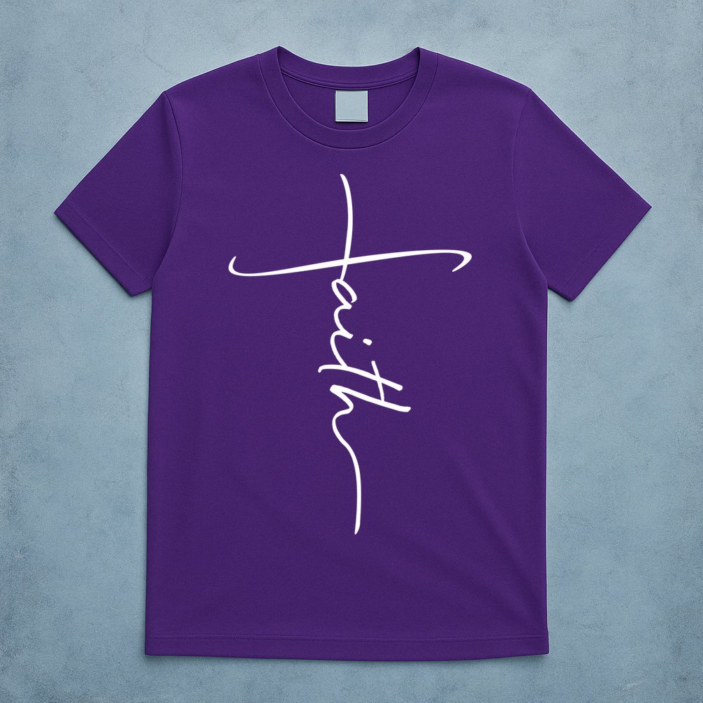 Faith Simple Script Logo T-Shirt