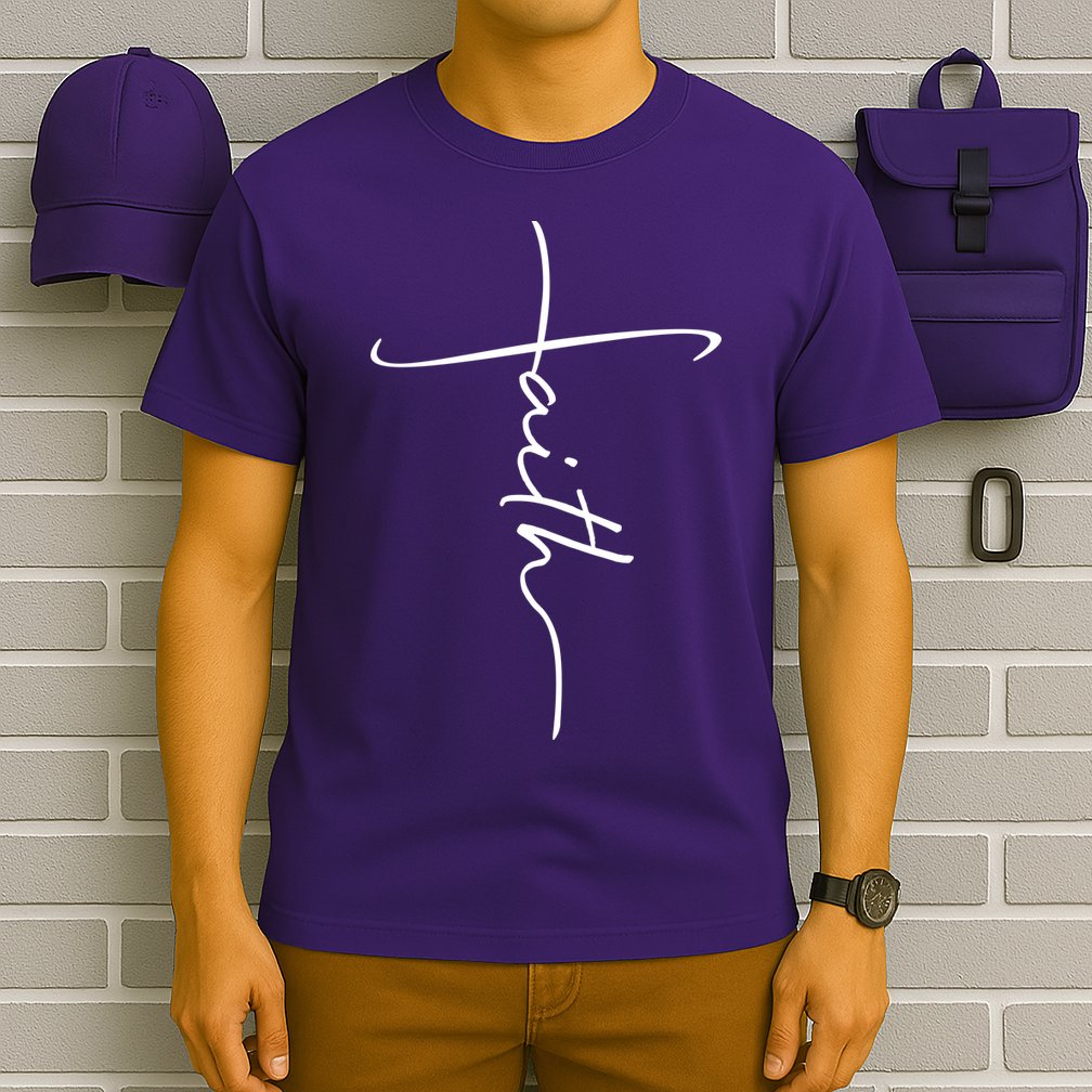 Faith Simple Script Logo T-Shirt