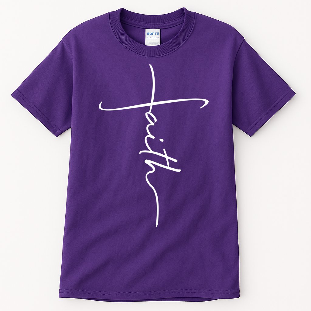Faith Simple Script Logo Tall T-Shirt