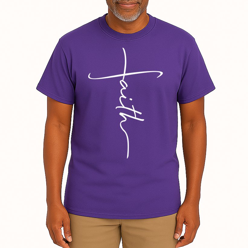 Faith Simple Script Logo Tall T-Shirt