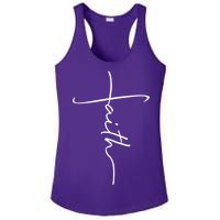 Faith Simple Script Logo Ladies PosiCharge Competitor Racerback Tank