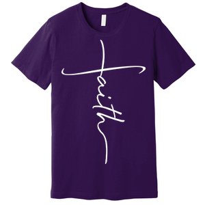 Faith Simple Script Logo Premium T-Shirt