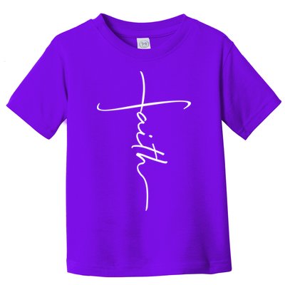 Faith Simple Script Logo Toddler T-Shirt