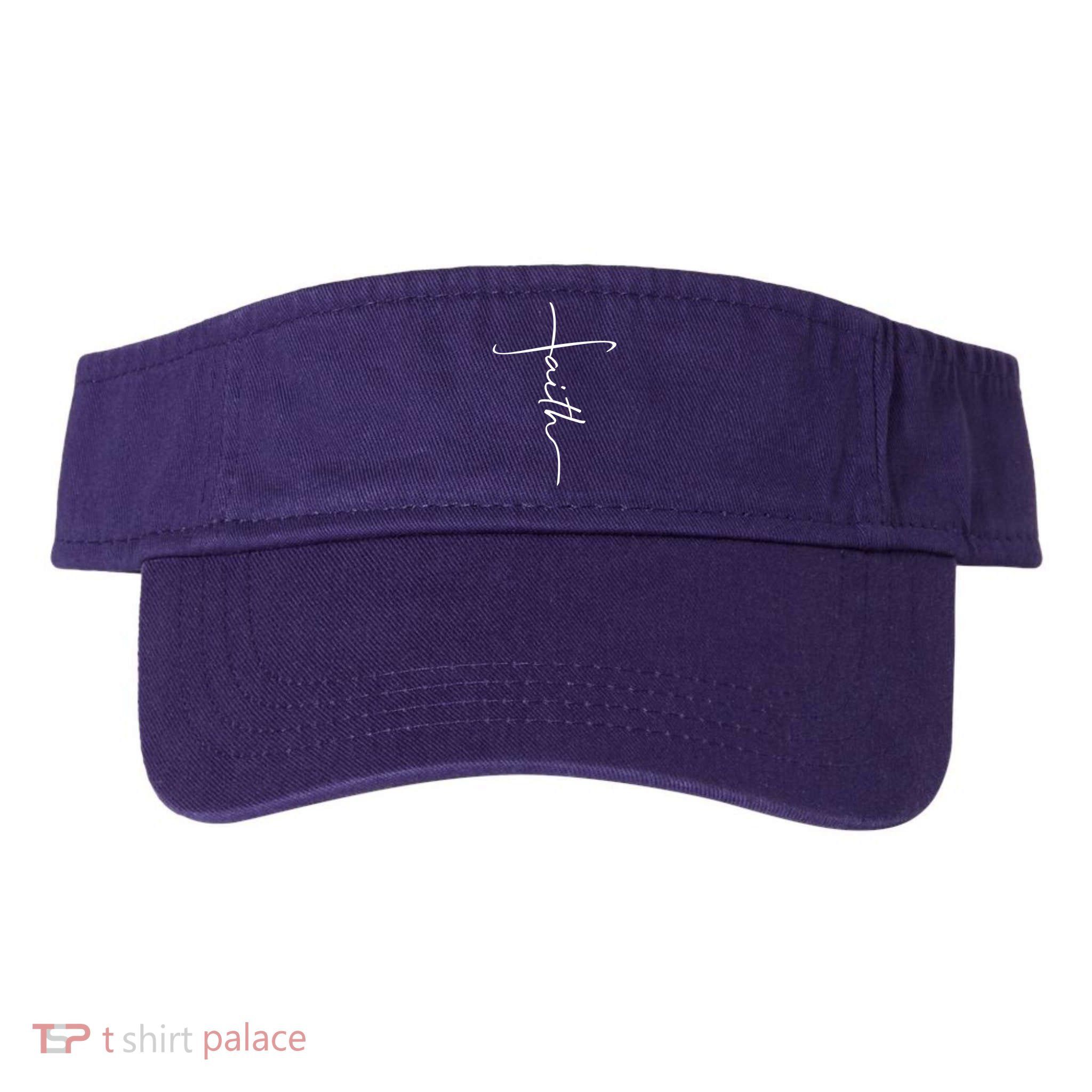 Faith Simple Script Logo Visor