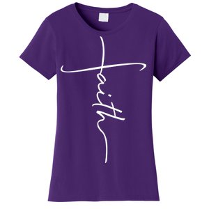 Faith Simple Script Logo Women's T-Shirt