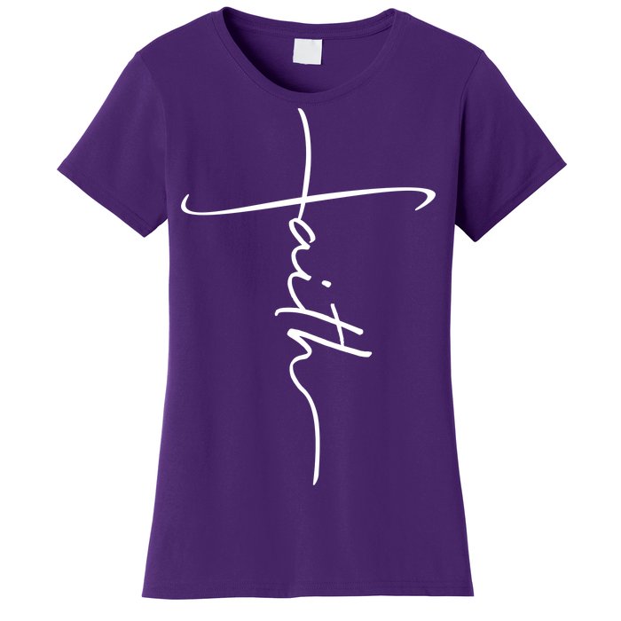 Faith Simple Script Logo Women's T-Shirt