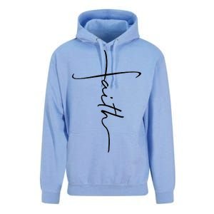 Faith Simple Script Logo Unisex Surf Hoodie