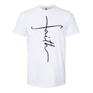 Faith Simple Script Logo Softstyle CVC T-Shirt