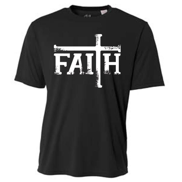 Faith Typo Logo Cooling Performance Crew T-Shirt