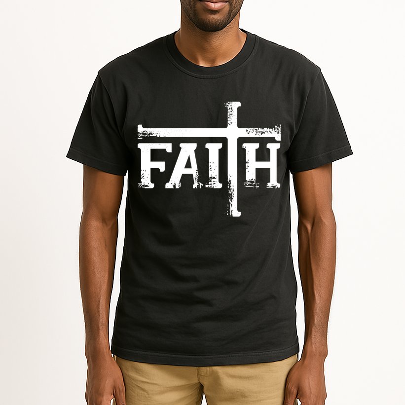 Faith Typo Logo Tall T-Shirt