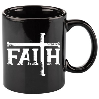Faith Typo Logo 11oz C Handle Ceramic Mug