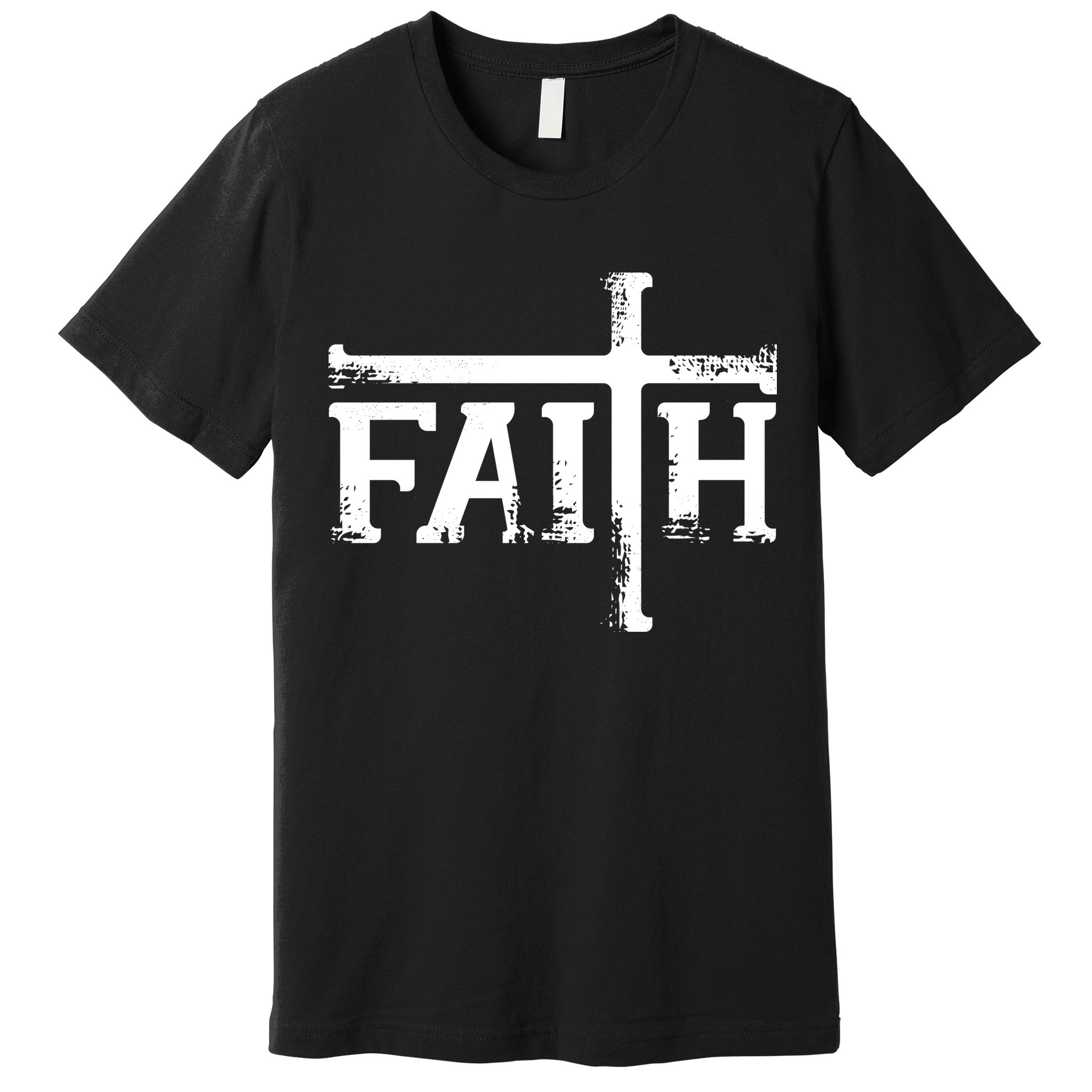 Faith Typo Logo Premium T-Shirt