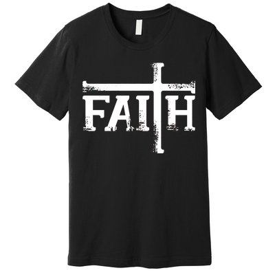 Faith Typo Logo Premium T-Shirt