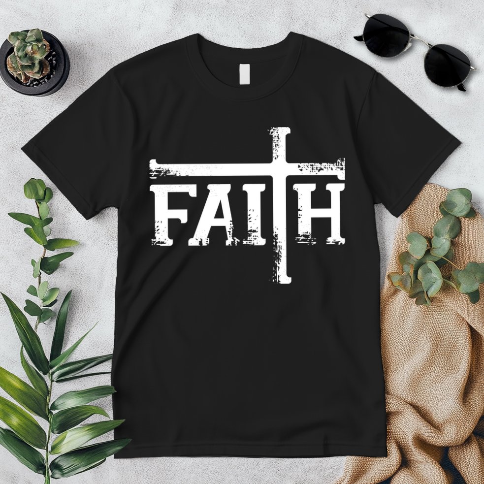 Faith Typo Logo Premium T-Shirt