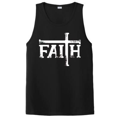 Faith Typo Logo PosiCharge Competitor Tank