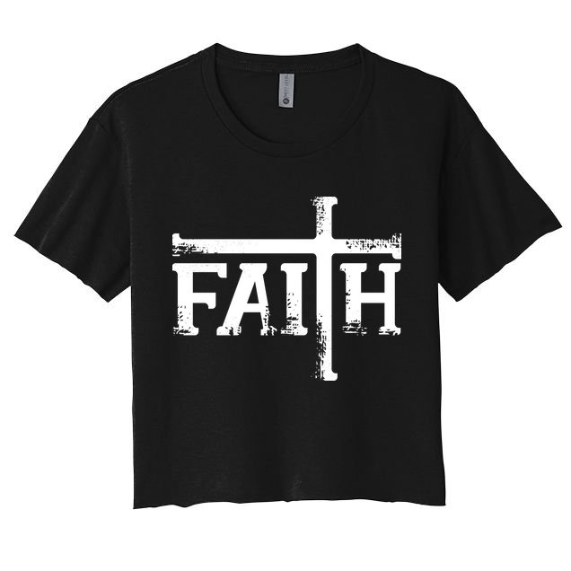 Faith Typo Logo Crop Top