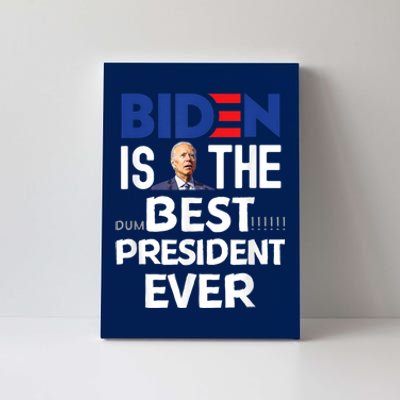 Funny Anti Joe Biden Tee Idiot Confused Dumbest President Canvas