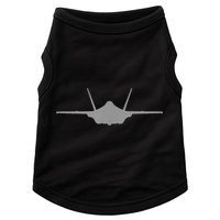 F35 A JSF Lightning II Aircraft Silhouette And Tri View Doggie Tank