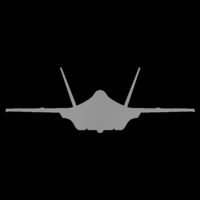 F35 A JSF Lightning II Aircraft Silhouette And Tri View Performance Shirt