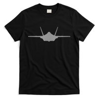 F35 A JSF Lightning II Aircraft Silhouette And Tri View T-Shirt