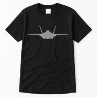 F35 A JSF Lightning II Aircraft Silhouette And Tri View Tall T-Shirt