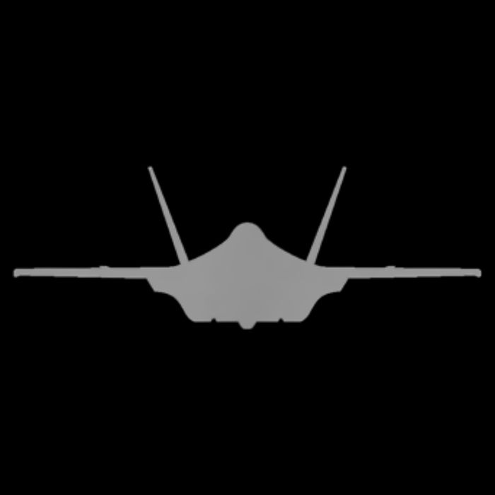 F35 A JSF Lightning II Aircraft Silhouette And Tri View Flatbill Hat