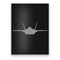 F35 A JSF Lightning II Aircraft Silhouette And Tri View Poster