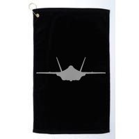 F35 A JSF Lightning II Aircraft Silhouette And Tri View Golf Towel