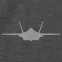 F35 A JSF Lightning II Aircraft Silhouette And Tri View Vector Backpack