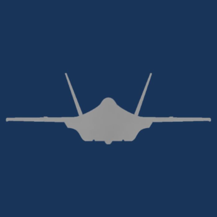 F35 A JSF Lightning II Aircraft Silhouette And Tri View Infant Baby Jersey Bodysuit