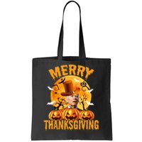 Funny Anti Joe Biden Confused Merry Thanksgiving For Halloween Tote Bag