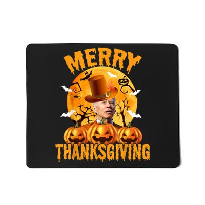 Funny Anti Joe Biden Confused Merry Thanksgiving For Halloween Mousepad