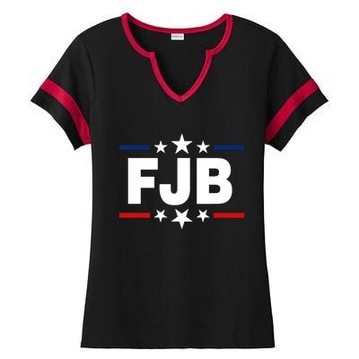 FJB Anti Joe Biden Ladies Halftime Notch Neck Tee