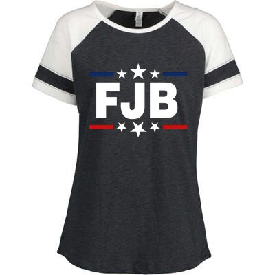 FJB Anti Joe Biden Enza Ladies Jersey Colorblock Tee